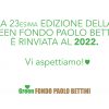 La Green Fondo Paolo Bettini rinviata al 2022.